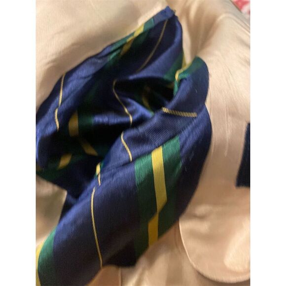 Nautica Men's Beige Houndstooth Blazer Size 40 Formal Mid-Length - Picture 4 of 9